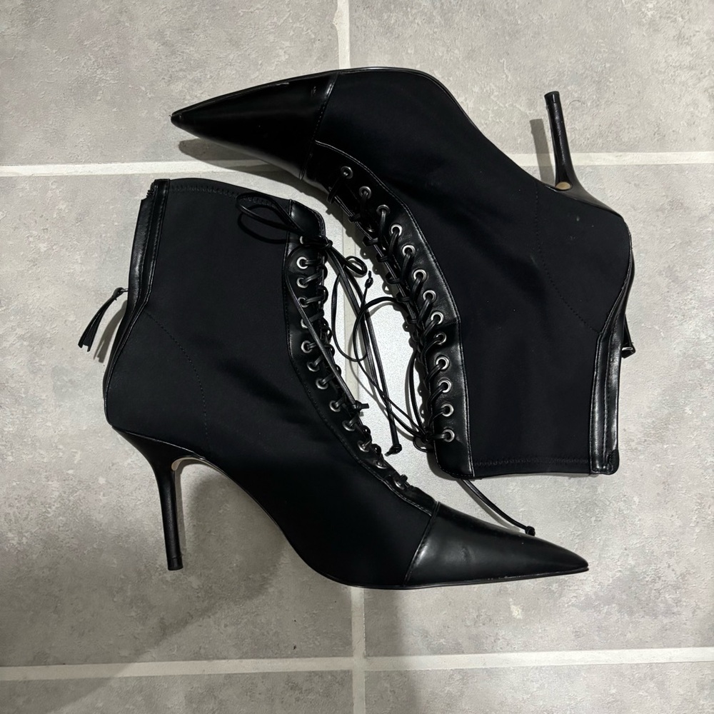 Zara Lace Up Sock Booties